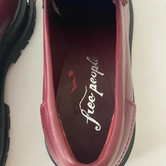 New Free People Teagan Tassel Loafers Shoes Lug Sole Platform - Picture 9 of 11